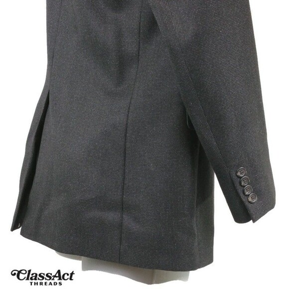 Chaps Sport Coat Men's Gray Checked Two Button Blazer Suit Jacket 42L - Picture 3 of 7